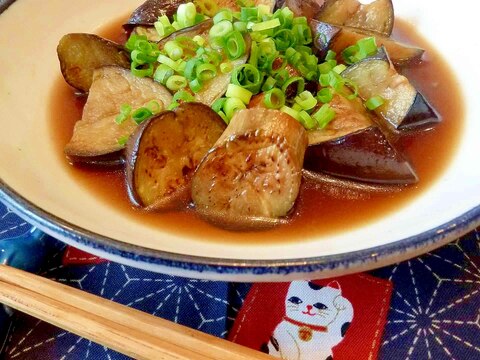 レンジで時短☆簡単茄子の煮浸し